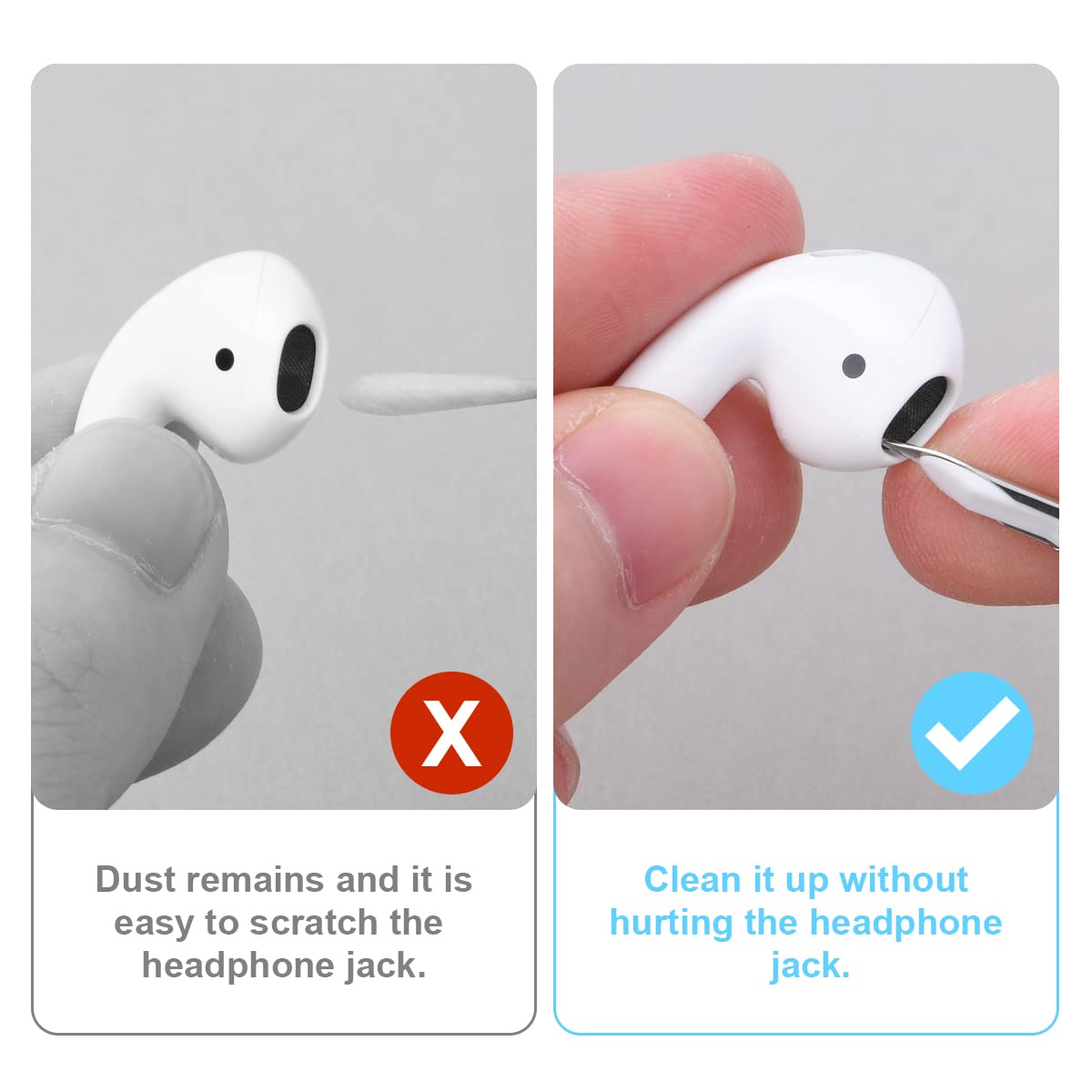 Vicloon Draadloze oordopjes schone pen, 3 in 1 Cleaner Kit, Multifunctionele Oortelefoon Reinigingsset, Voor Reinigingspen Bluetooth Oortelefoon, Oplaadhoesje, Toetsenbord, Camera, Telefoon.