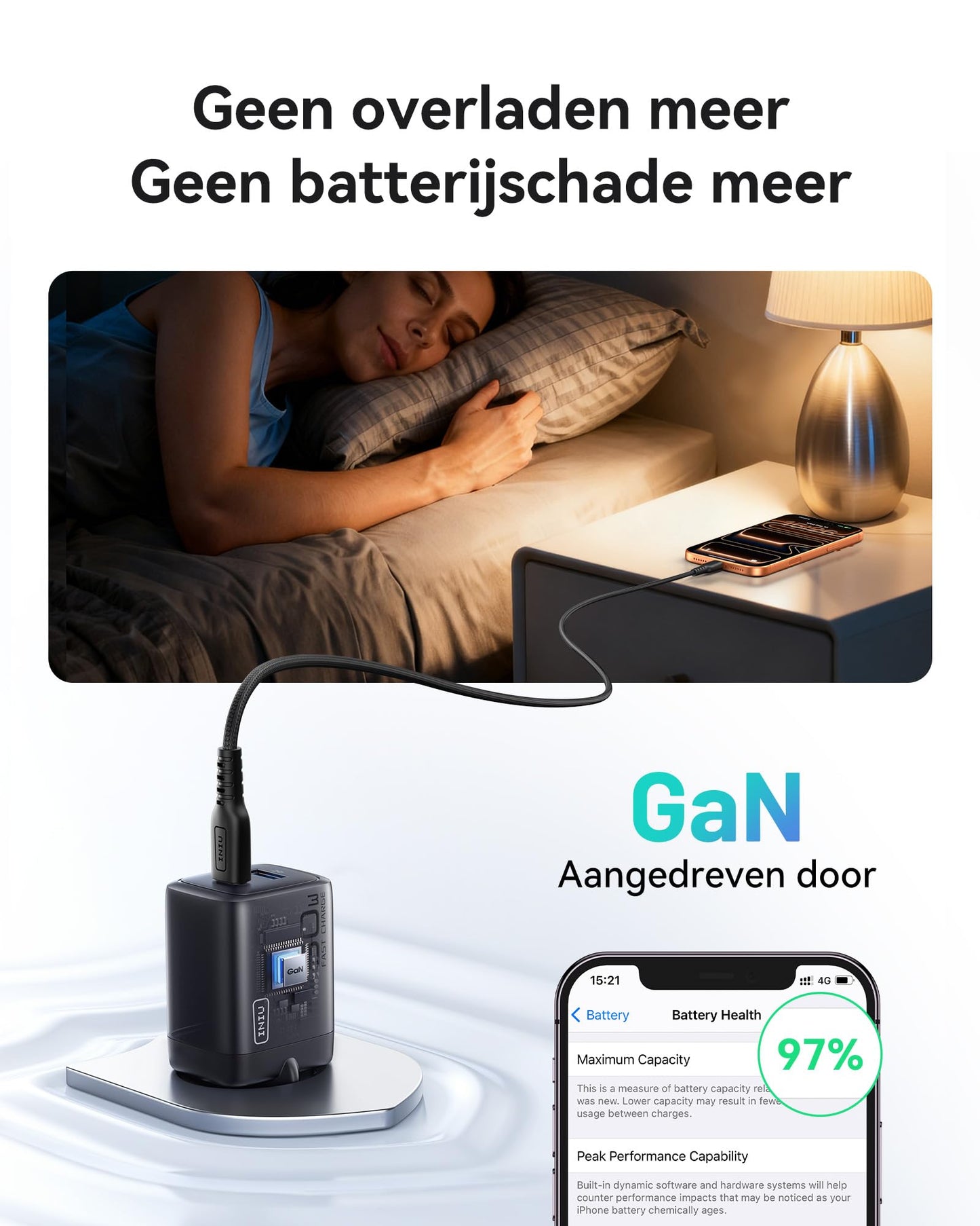 INIU 30W USB C Oplader 2-Pack, [USB C + A] Meervoudige Voedingsadapter met USB-C Kabel, PD 3.0 Snellader Stekker USB C-Adapter voor iPhone 17 16 15 14 13 Pro Max iPad Samsung Glaxy S25 S24 Xiaomi enz